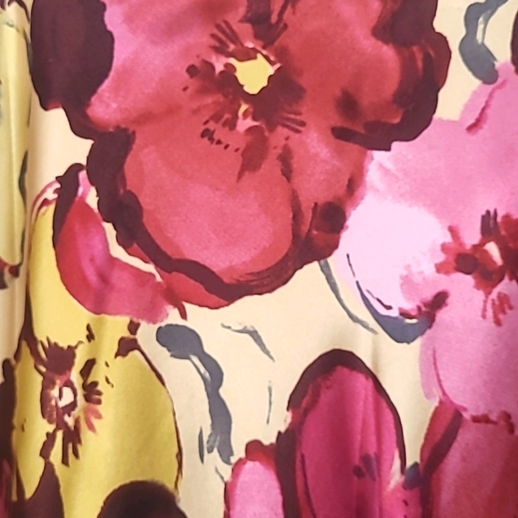 Pendleton Floral Silk Skirt Size 14 - Picture 3 of 4